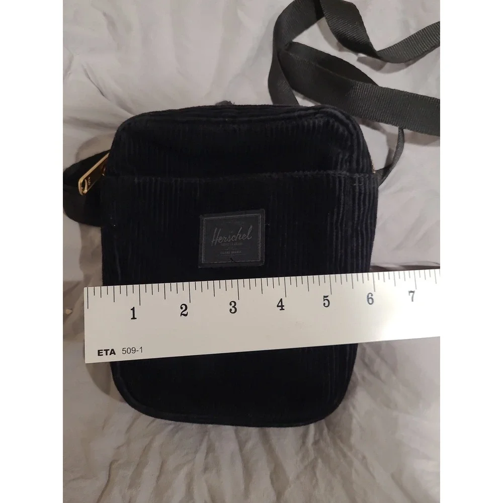 Herschel Cruz Black Corduroy Mini Crossbody Travel Bag Free‎ People adj strap